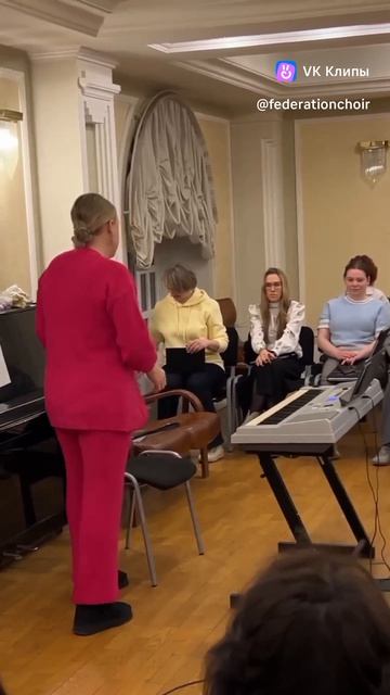 В понедельник у хора случился мастер-класс с Екатериной Осипенко