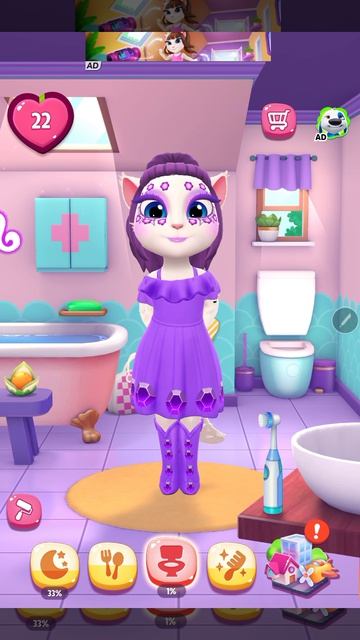 игра Моя Анжела 2 первое видео Сафии