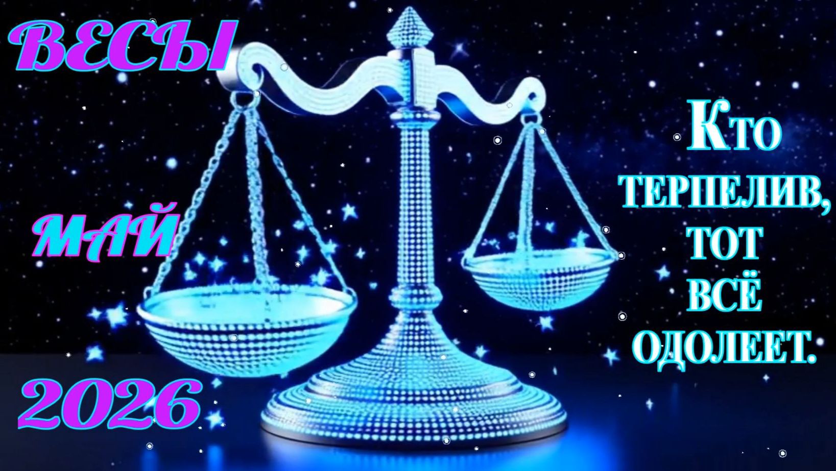 Весы.  Гороскоп  на май  2026 года.