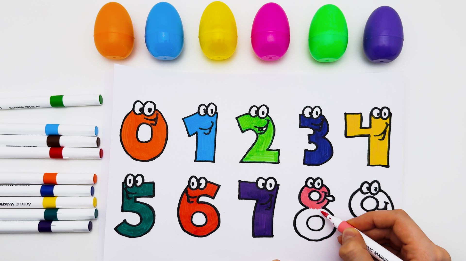 Учим считать до 10  Цифры для малышей Развивающее видео