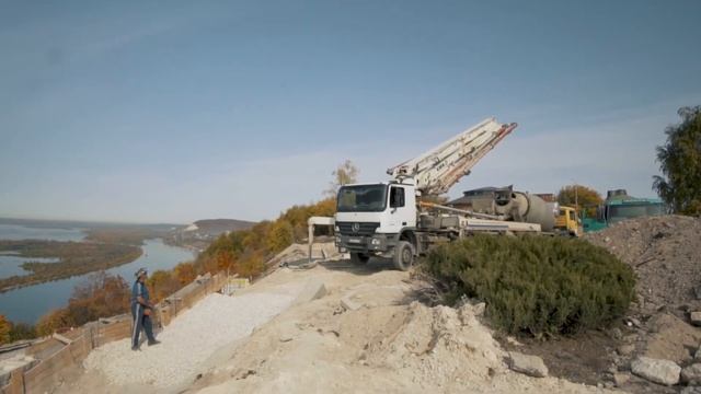 Благоустройство Самары. Вертолетка заливка нижнего яруса