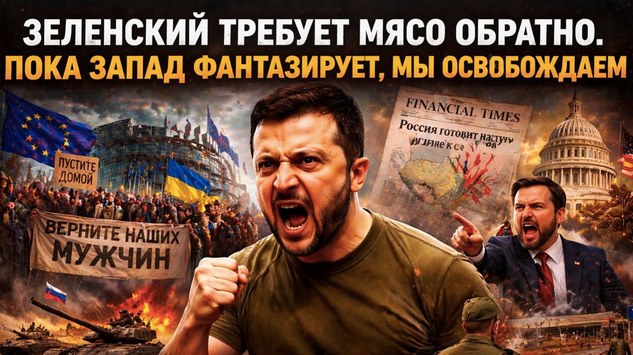 ПУТИН СКАЗАЛ ЕВРОПА НЕ УСЛЫШАЛА. Брюссель воюет с собой а Зеленский требует вернуть сбежавшее мясо