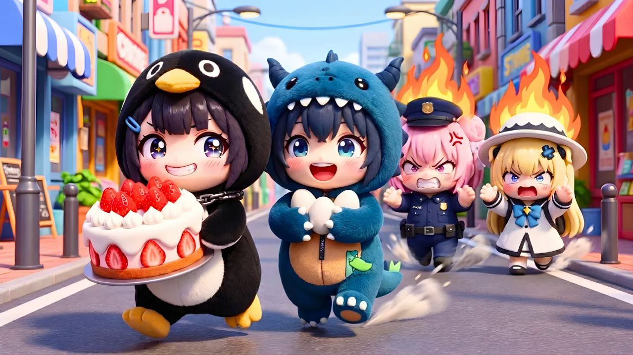 Пингвиненок Гугу Гага крадет клубничный торт у Фиби и получает важный урок