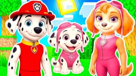 Щенячий патруль, Маршал, Скай, Эверест, Гончик, Крепышь и Зума. Для детей