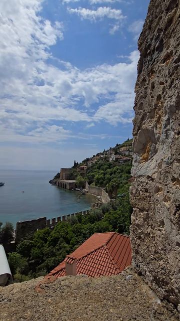 Вид из крепости в городе Аланья Турция