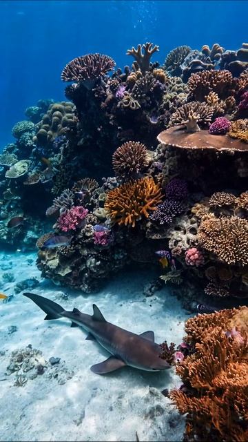 Подводный мир: акулы и кораллы океан природа подводнаяфотография