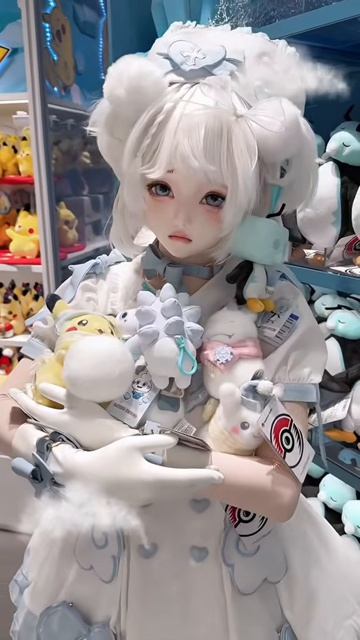 Супермиленькие кигуруми-маска и лолитное платье.) #kigurumi #kigurumidoll #kigurumimask #lolita