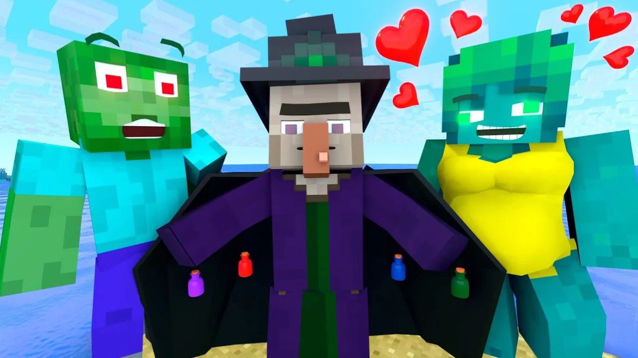 Лучшая история о любви  Любовное зелье. Майнкрафт Мультик