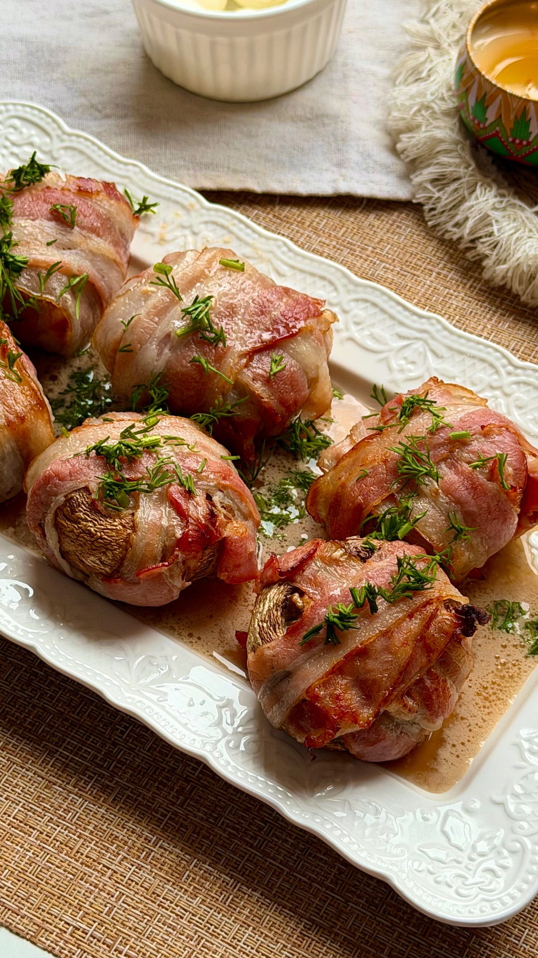 Шампиньоны с моцареллой и беконом🥓🍄🟫 Готовлю в своем любимом аэрогриле Demiand.