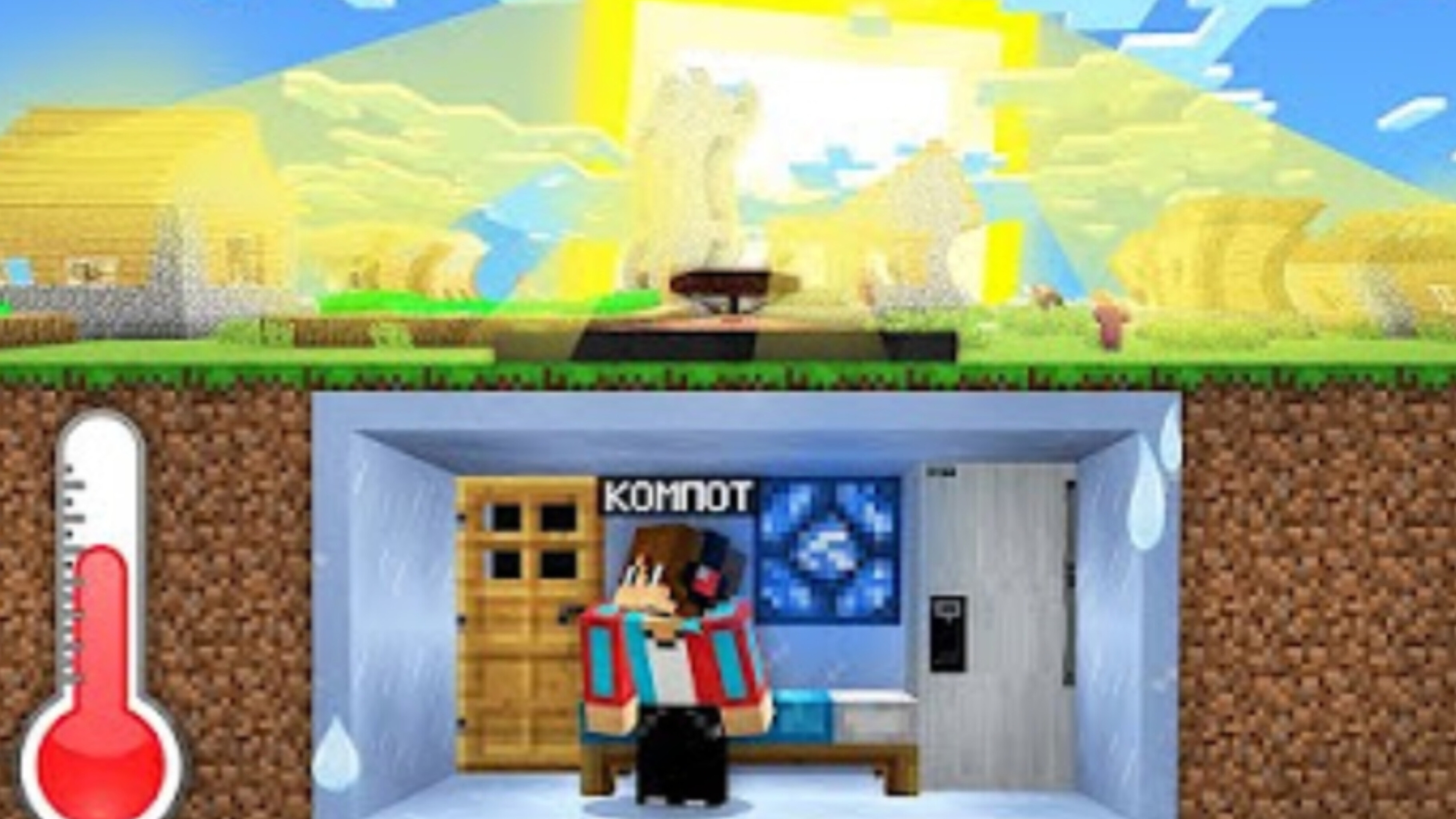 КАК МНЕ ПЕРЕЖИТЬ ПОЛЯЩЕЕ СОЛНЦЕ В МАЙНКРАФТ