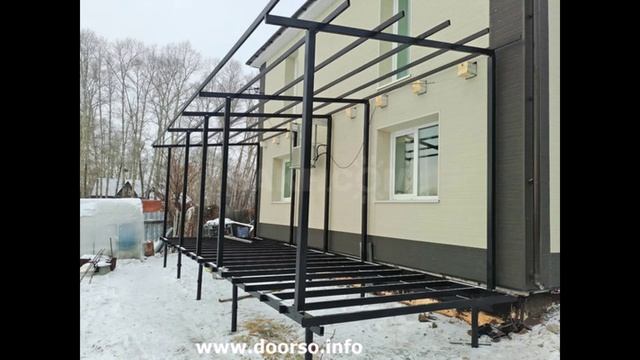 Веранда из металла