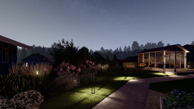 Ночная видео прогулка участка 20 соток