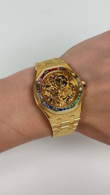 Audemars Piguet Royal Oak Double Balance Wheel Openworked 37 Mm Frosted 15468BA.YG.1259BA.01