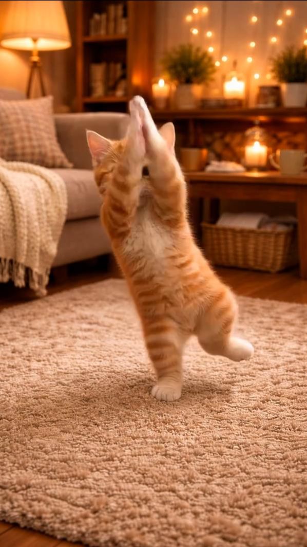  Нейровидео: котёнок который танцует лучше тебя! 