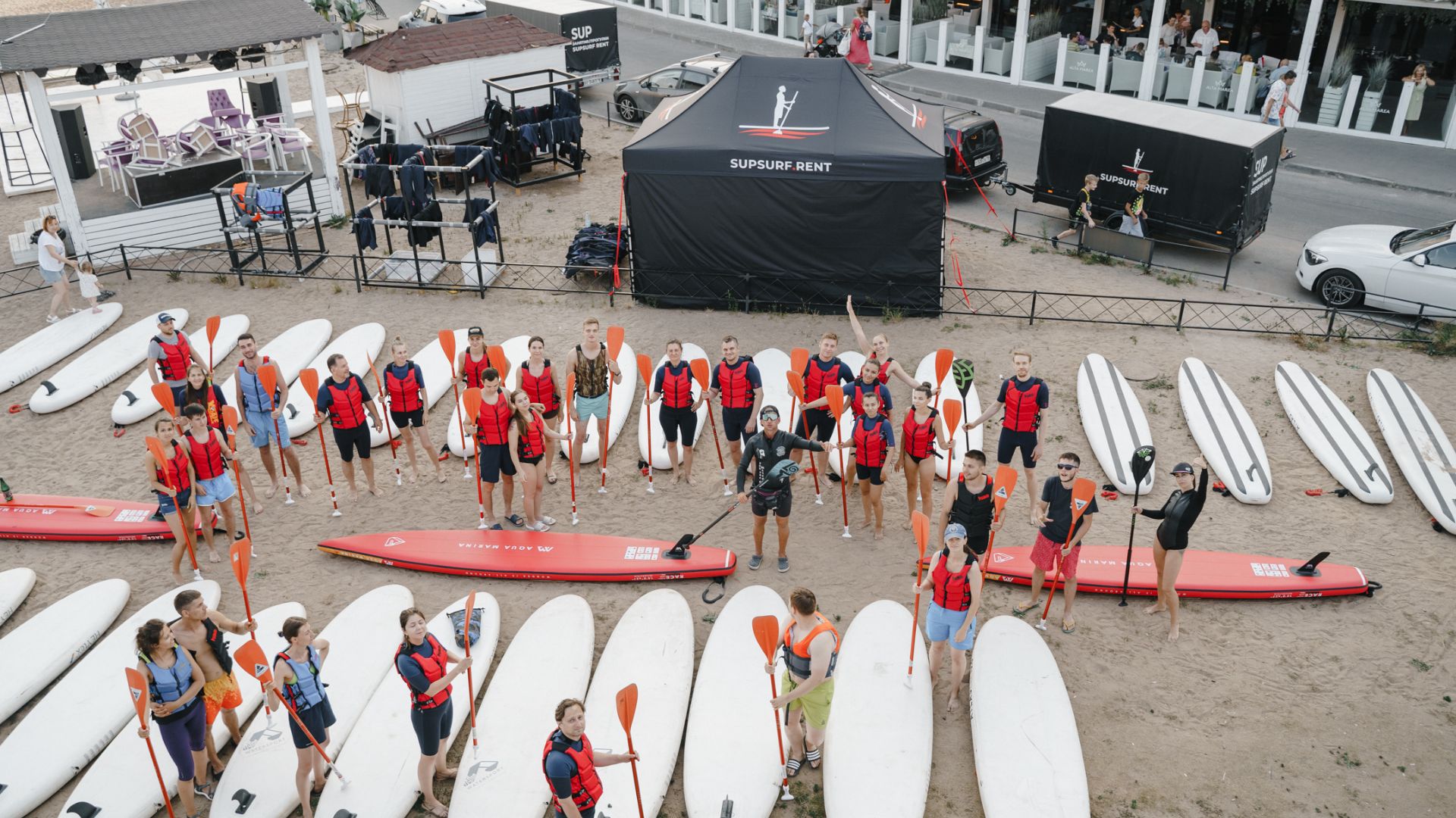 САП корпоратив пляж парк 300-летия Лахта Центр MAX EVENTS