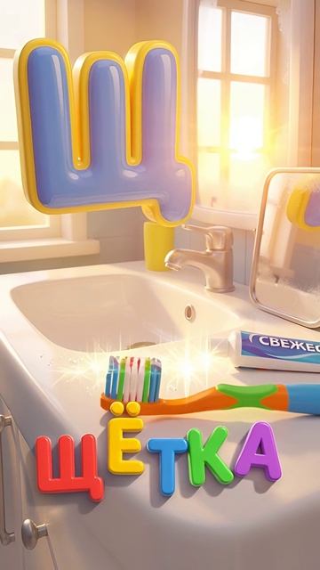 Буква Щ  Щётка!