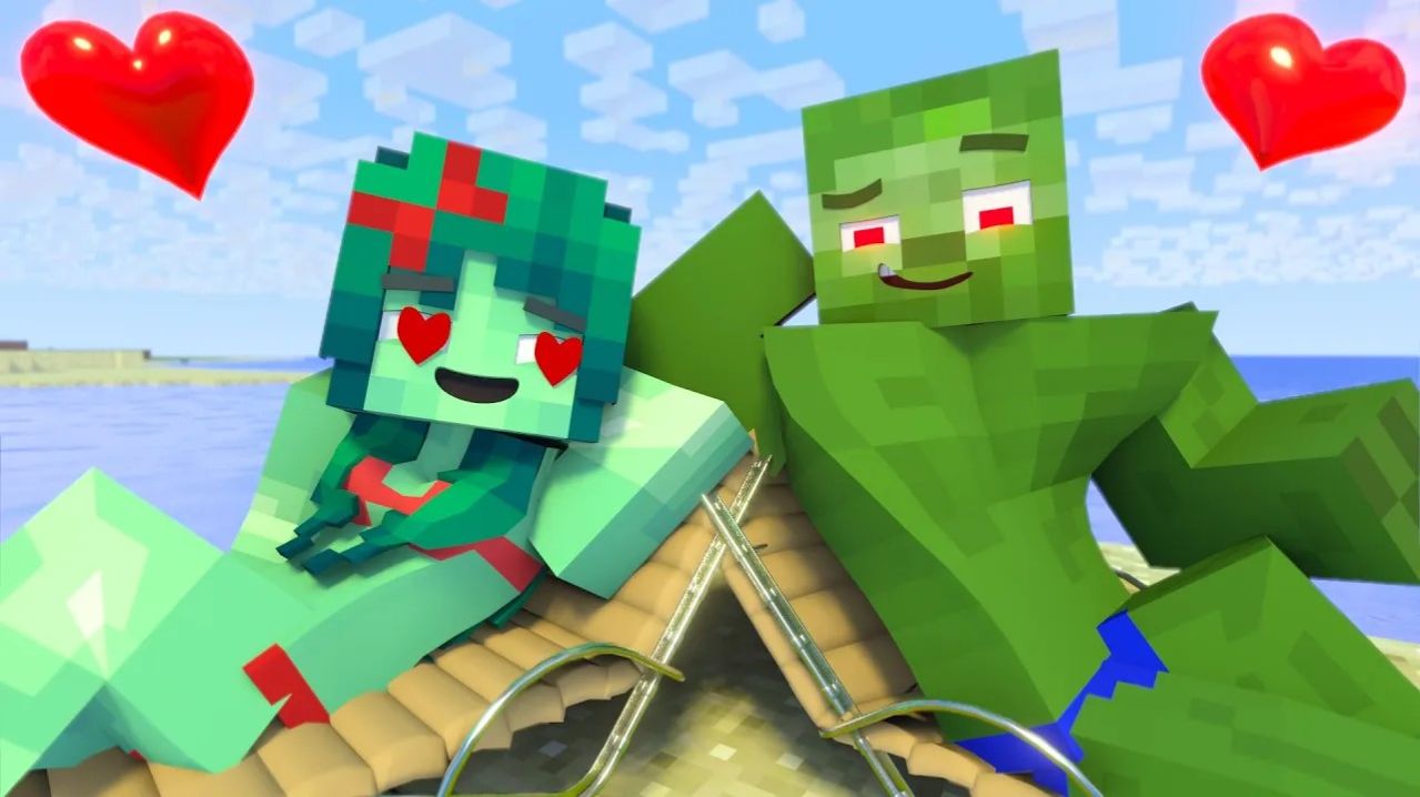 Сильная любовь Зомбо Зомма. Майнкрафт Мультик