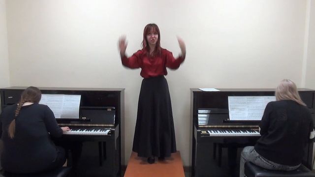 Звонче жаворонка пенье Р-К Дирижирует Поляниченко Наталия 1 курс ТМК