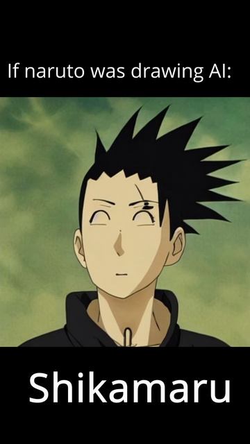 Если бы Наруто рисовал ИИ