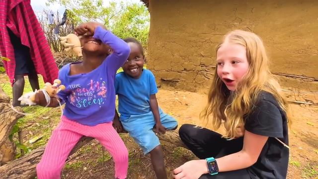 Nastya And Dad African Animals