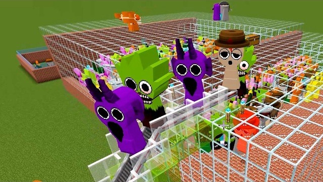 НОВАЯ суперсемейка Спрунки ПРОТИВ ХОРРОР-СПРУНКИ 2! Minecraft Bedrock PE спрунки