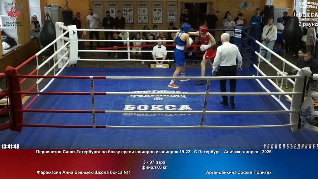 97 финал 60 кг Фарамазян Анна Аргандейкина Софья Политех