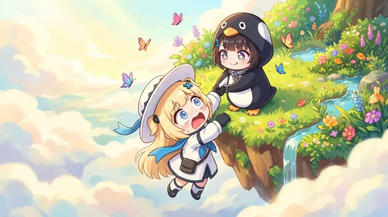 Пингвиненок Гугу гага находит секретное приключение на плавучем острове