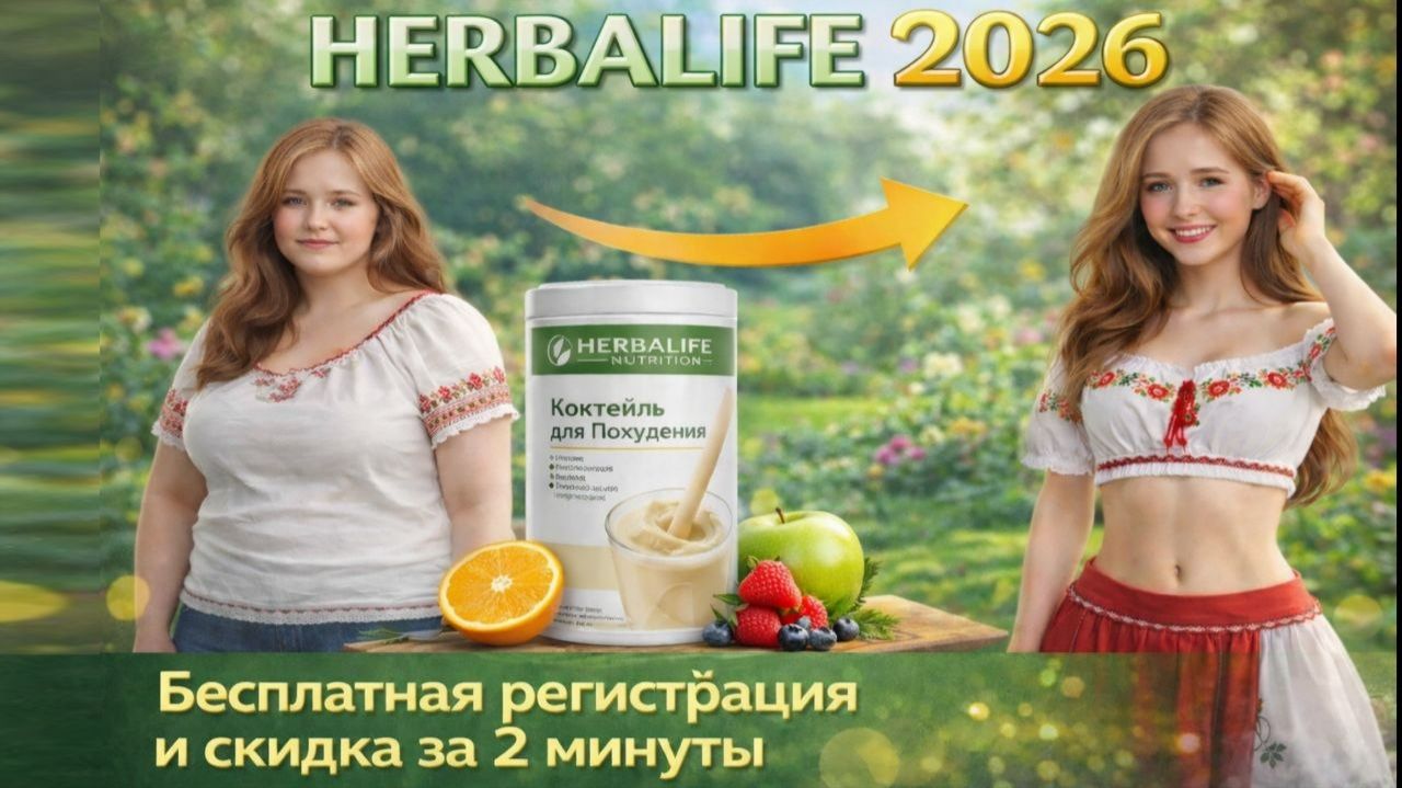 Как БЕСПЛАТНО получить скидку Herbalife за 2мин и стать клиентом. Онлайн регистрация 2026 инструкция