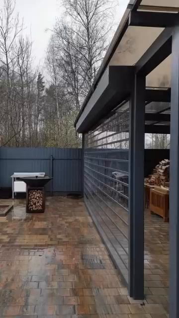 Прозрачные роллеты VisionLane для загородного дома веранды террасы! Предварительный расчет