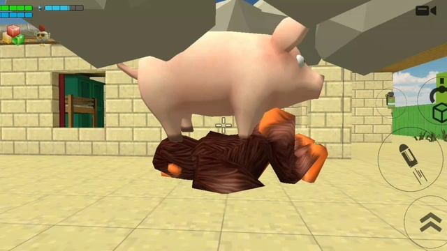 свинья против гориллы