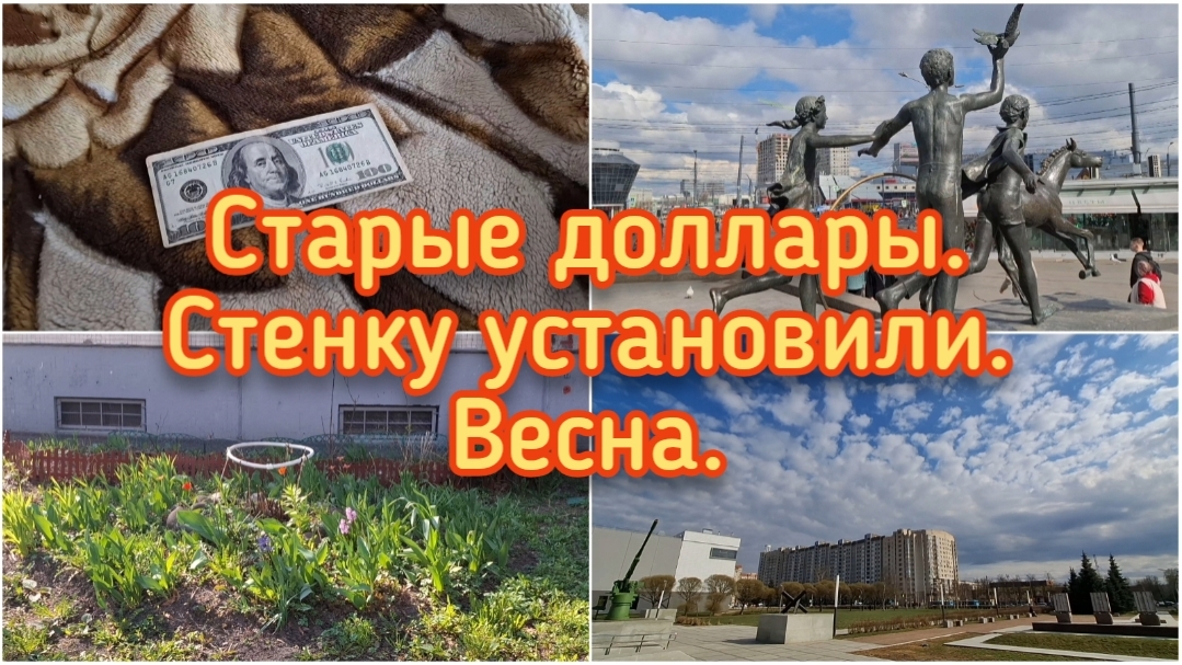 Старые доллары.Стенку установили.Весна.