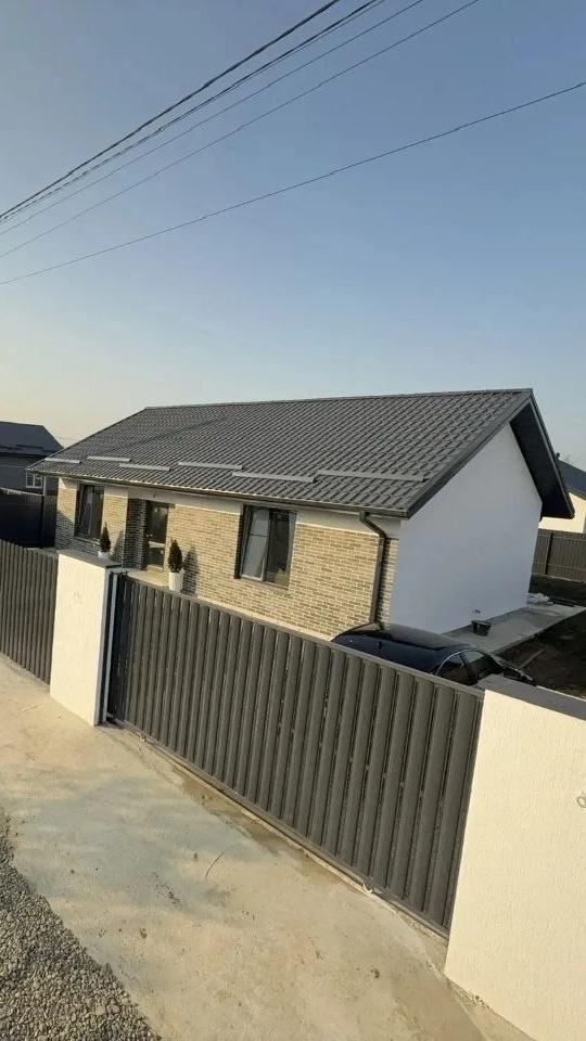 Г. КРАСНОДАР  СТ. ЕЛИЗАВЕТИНСКАЯ. ФАСАДНЫЙ ДОМ 80 М² НА УЧАСТКЕ 4 СОТКИ.