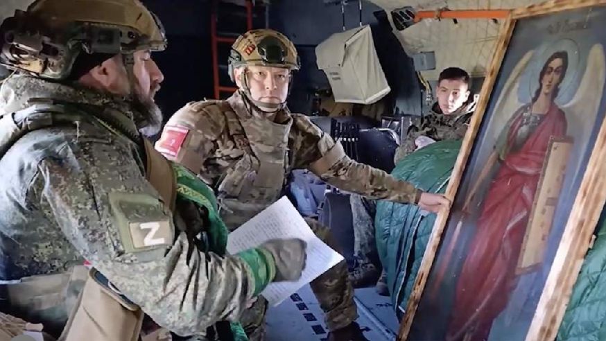 Воздушный крестный ход с иконой Архистратига Михаила впервые провели в зоне СВО