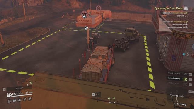 SnowRunner обнаружил поваленную ЛЭП / исследование карты + выполнение доставки первого груза 1