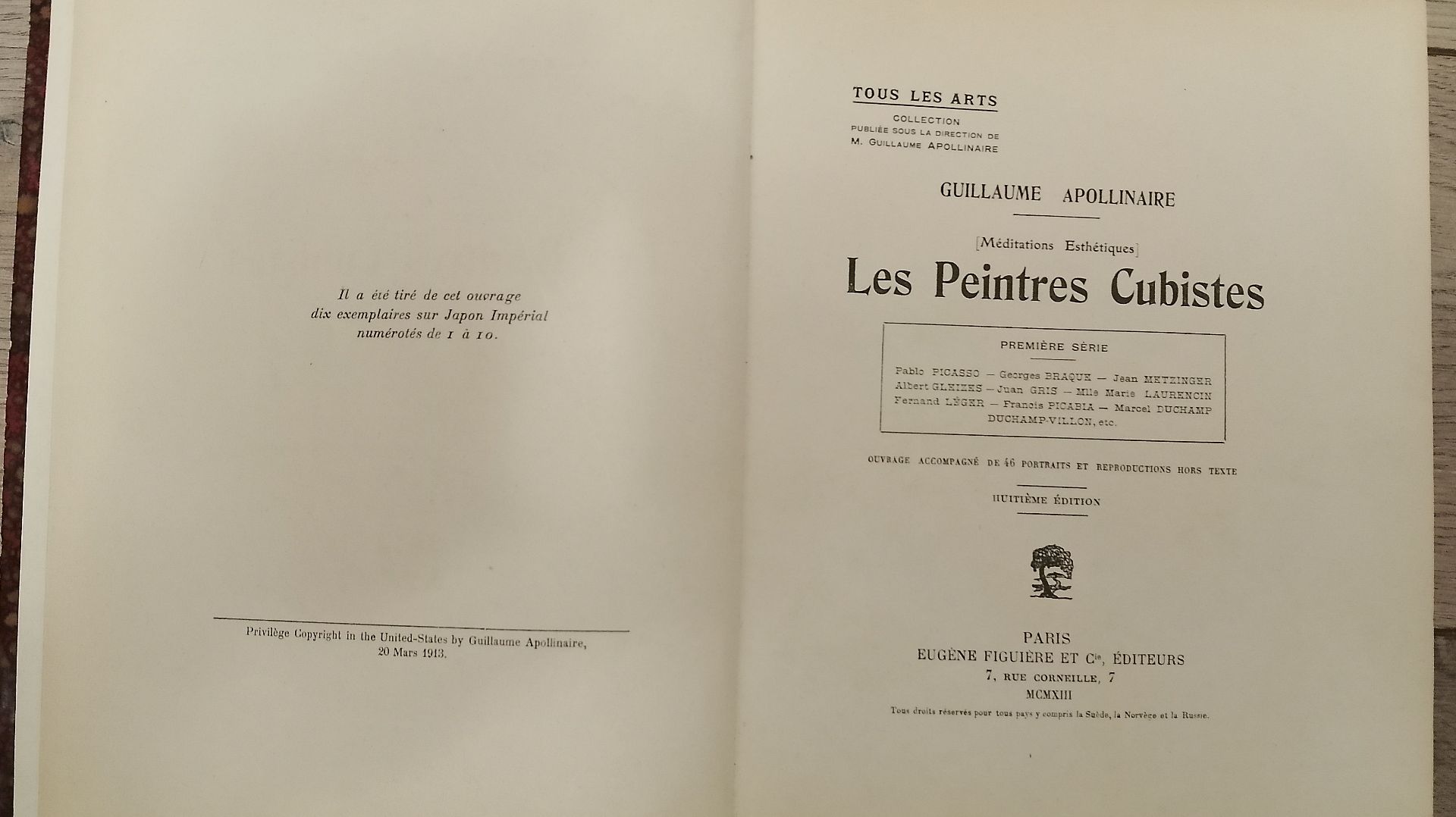 Guillaume Apollinaire Les Peintres Cubistes 1913