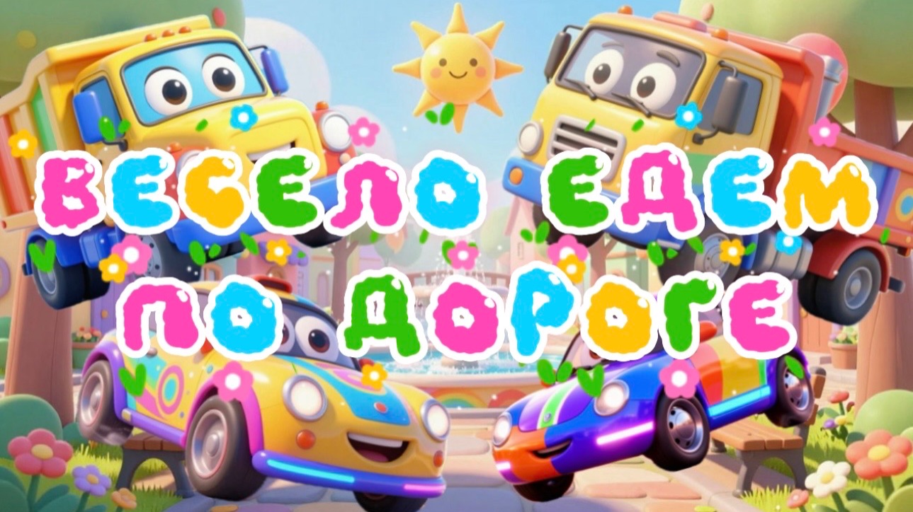 Машинки Весело едем по дороге  мультфильмы и песенки про машинки