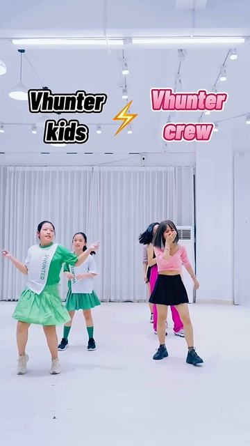 BLACKPINK BATTLE DANCE CHALLENGE P5  Vcrew Vs Vkids  VHUNTER  Shorts Blackpink Tiktok