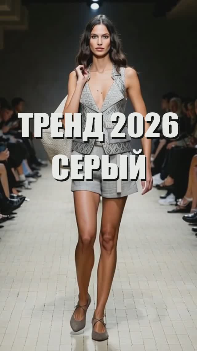  СЕРЫЙ ЦВЕТ- элегантный и спокойный трендовый цвет весны 2026