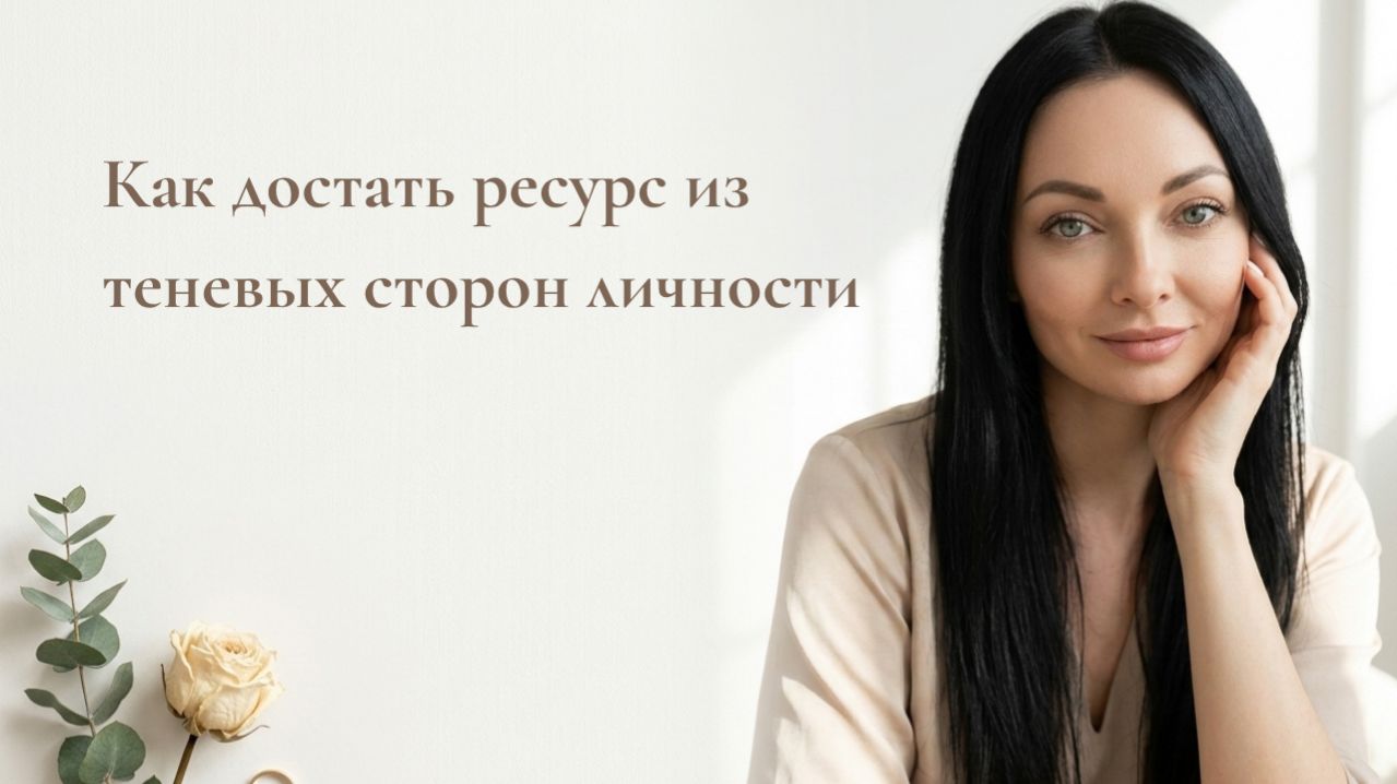 Как достать ресурс из теневых сторон личности и как это проживать реально на практике