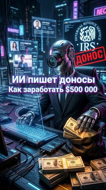 ИИ пишет доносы. Как заработать 500 000 на чужих налогах