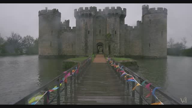 🌧️ Прекрасный 640 летний замок-звуки дождя для сна, учебы и концентрации