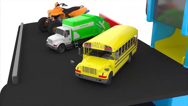 Детские цвета с транспортными средствами детские цвета автомобилей парковка транспортных средств