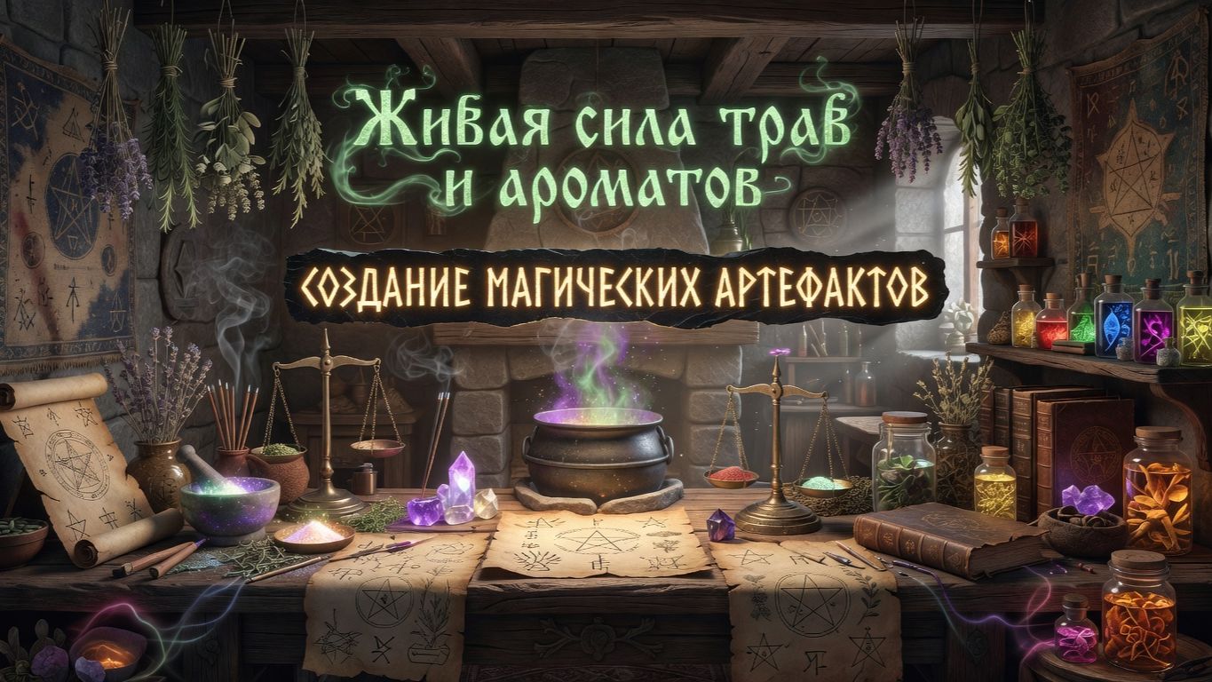 Живая сила трав и ароматов. Создание магических артефактов.