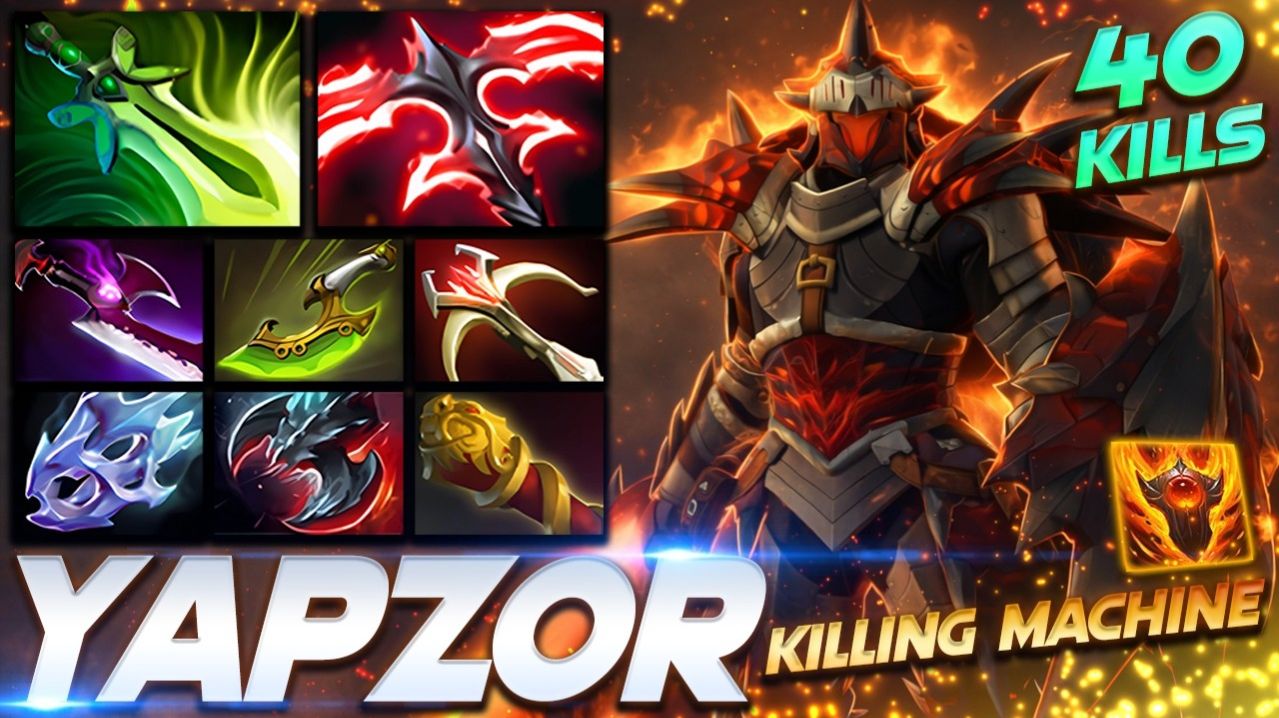 Yapzor Dragon Knight 40 Frags Killing Machine — профессиональный геймплей в Dota 2 [Смотри и учись]