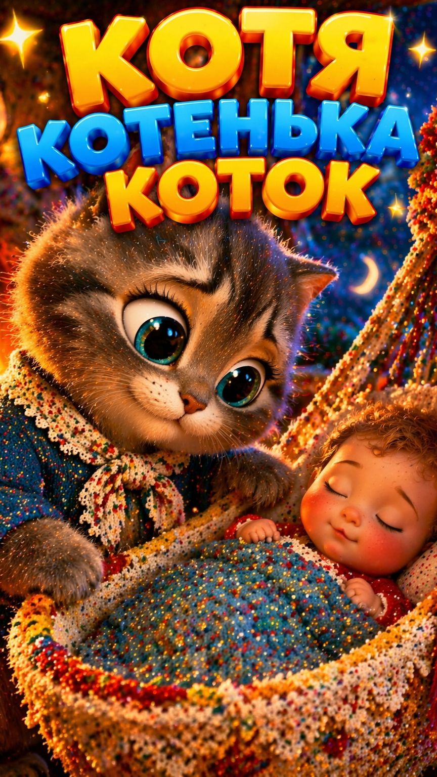 Котя Котенька Коток - Мульт Песенка про котика для малышей!