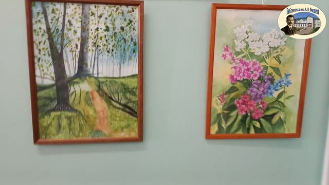 Выставка картин в библиотеке Фищева.mp4