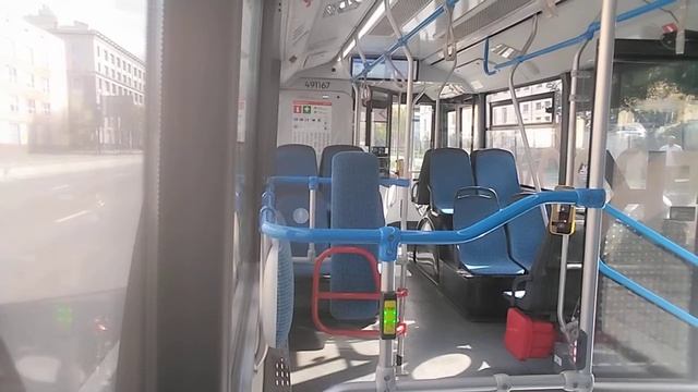 Поездка На Электробусе М3 Живописная УлицаМетро Краснопресненская Москва 21.09.2025