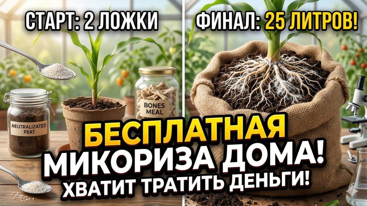 Хватит покупать микоризу как из 2 ложек вырастить 25 литров препарата своими руками
