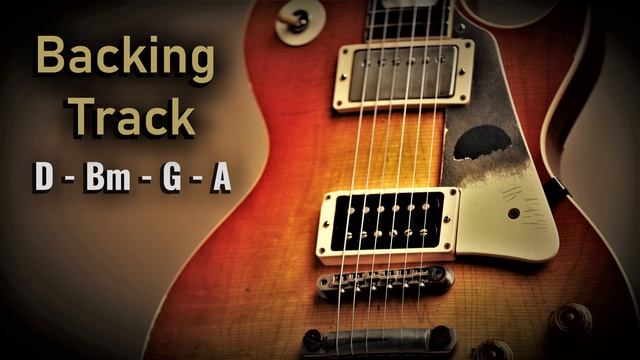 Pop Rock BACKING TRACK D Major  D Bm G A  80 BPM  Guitar Backing Track