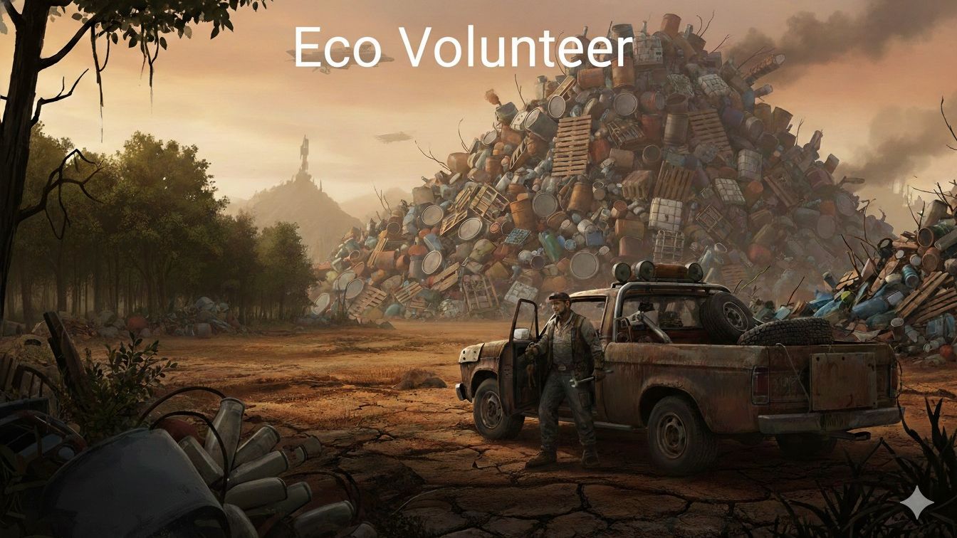 Убираем мусор в лесу за свинотами ► Eco Volunteer Demo